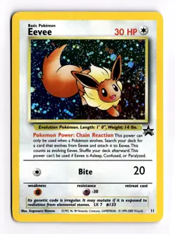 Pokemon Eevee Wizards Black Star Promo 11 Holo LP + - Image 1