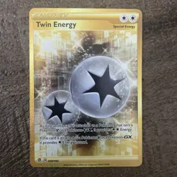 Twin Energy 209/192 Pokemon Rebel Clash Sword & Shield Secret Rare NM Free Ship - Image 1
