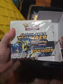 Pokemon TCG Lost Thunder Booster Box Factory Sealed - Image 1