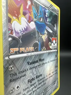 Lucario 63/124 3rd Place Pokemon League TCG Fates Collide FCO 2016 NM English - Image 4