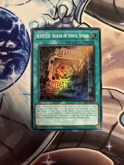 (RA03) Yugioh! WANTED: Seeker of Sinful Spoils - RA03-EN074 - Super Rare 1st NM - Image 1