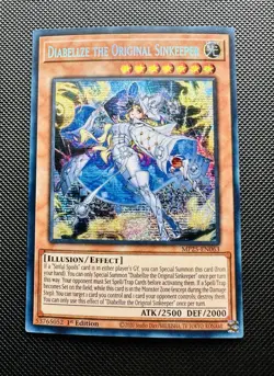 Yugioh Diabellze the Original Sinkeeper MP25-EN063 Prismatic Secret Rare NM - Image 2