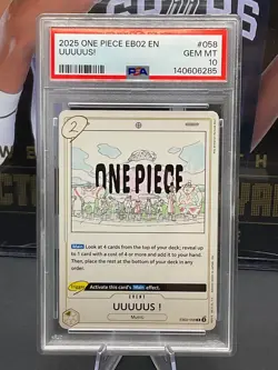 2025 One Piece English EB02-058 UUUUUS! PSA 10 GEM MINT - Image 1