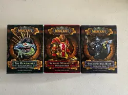 World of Warcraft Dungeon Decks Complete Set Sealed Cards The Deadmines, SM, SFK - Image 1