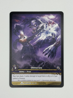 World of Warcraft TCG Scourgewar 28/270 Extended Art Obliterate - Image 1