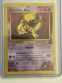 Sabrina's Abra 19/53 WOTC Promo Regular 1999-2000 Pokemon Card - Image 1