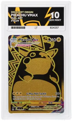 ACE 10 Pikachu VMAX TG29/TG30 Lost Origin Holo Pokemon Card - Gem Mint - Image 1