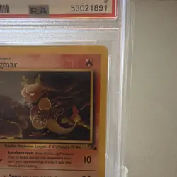 Pokemon Magmar Fossil 39/62 PSA 9 Mint Unlimited Regular Uncommon 1999 Card - Image 4