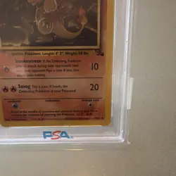 Pokemon Magmar Fossil 39/62 PSA 9 Mint Unlimited Regular Uncommon 1999 Card - Image 5