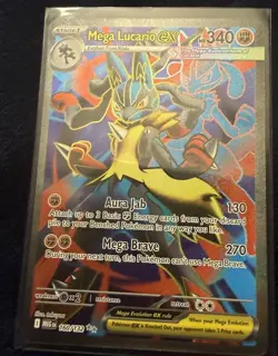 Pokemon TCG Mega Lucario EX 160/132 Ultra Rare Holo Card Mega Evolutions - Image 1