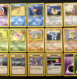 Pokemon TCG Base Set Vintage WOTC Non Holo 31 Cards Lot 1999 LP Uncommon Common - Image 3