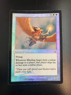 Foil Blinding Angel from Nemesis Mtg Heavy Play - Image 1