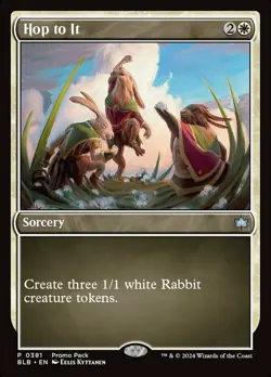 1 x Hop to It - Foil - Promo Pack - Bloomburrow - NM-Mint - MTG - Image 1