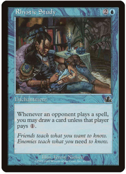 1x Rhystic Study Prophecy LP MTG - Image 1