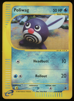 Pokemon 2002 Expedition - Poliwag - Reverse Holo - 125 - Image 1