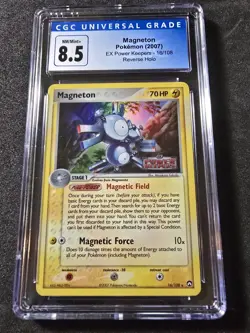 Magneton Ex #16/108 Reverse Holo - Pokemon (2007) Power Keepers CGC 8.5 NM/Mint+ - Image 1