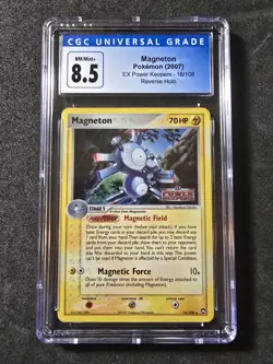 Magneton Ex #16/108 Reverse Holo - Pokemon (2007) Power Keepers CGC 8.5 NM/Mint+ - Image 2