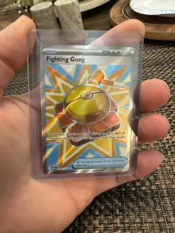 Pokemon Card Trainer Item Fighting Gong Full Art Ultra Rare 168/132 - NM - Image 1