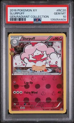 2016 POKEMON XY GENERATIONS RADIANT COLL #RC20 SLURPUFF PSA 10 - Image 1