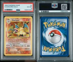 1999 Pokemon Base Set Charizard Rare Holo #4/102 PSA 6 - Image 1
