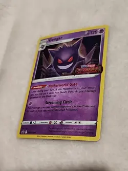 Pokemon Gengar SWSH241 Lost Origin Prerelease Holo Black Star Promo - Image 3