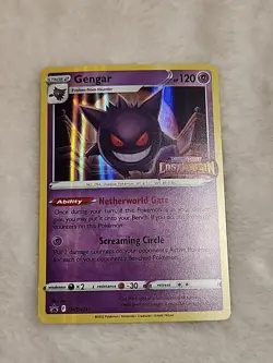 Pokemon Gengar SWSH241 Lost Origin Prerelease Holo Black Star Promo - Image 5