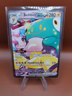 Pokemon TCG Iono's Bellibolt ex SIR 183/159 Sv09: Journey Together Fresh! - Image 1