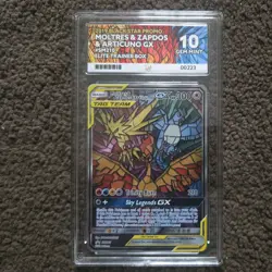Pokemon TCG - Moltres & Zapdos & Articuno GX SM210 - Black Star Promo - ACE 10 - Image 1