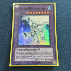 Yu-Gi-Oh! Elemental HERO Absolute Zero GENF-ENSE1 Super Rare NM - Image 1