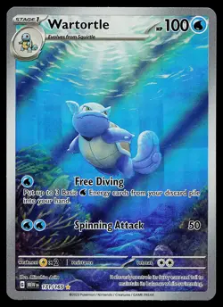 Pokemon Card - Wartortle Scarlet & Violet 151 171/165 Holo Illustration Rare - Image 1