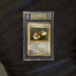 BECKETT Gem Mint 9.5 Eevee Team Rocket Gang Japanese #133 Pokemon Card - Image 3