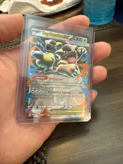 Pokemon Mega Kangaskhan EX 104/132 Full Art Ultra Rare XY Flashfire Holo Card - Image 1