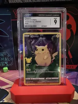 Pikachu 005/025 Celebrations 2021 CGC 9 Mint – Pokemon Card Slab - Image 1
