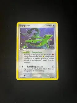 Rayquaza 22/107 Holo Rare Deck Exclusives Vintage Pokemon Card 2005 MP - Image 1