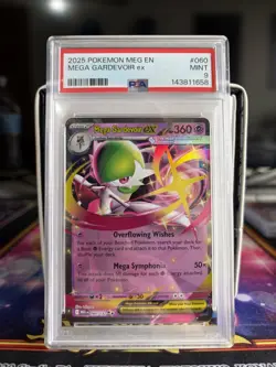 PSA 9 MEGA GARDEVOIR EX HOLO 060/132 MEGA EVOLUTIONS POKEMON CARD - Image 1