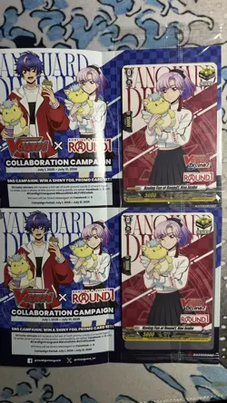 Vanguard x Round 1 Cardfight x2 Nao Inabe Promo Cards - Image 1