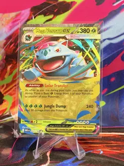 Pokemon Card Mega Venusaur EX 003/132 Double Rare Mega Evolution Base Set NM - Image 1