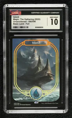 Island (Full Art) Foil Magic: Unsanctioned UND CGC 10 Gem Mint - Image 1