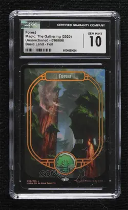 Forest (Full Art) Foil Magic: Unsanctioned UND CGC 10 Gem Mint - Image 1