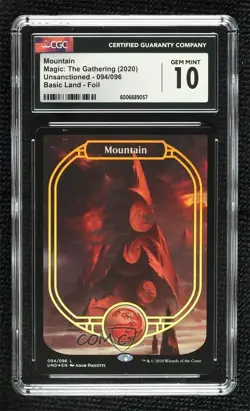 Mountain (Full Art) Foil Magic: Unsanctioned UND CGC 10 Gem Mint - Image 1