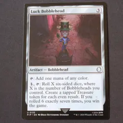 Luck Bobblehead 135 MTG Universes Beyond: Fallout (PIP) Uncommon NM - Image 1