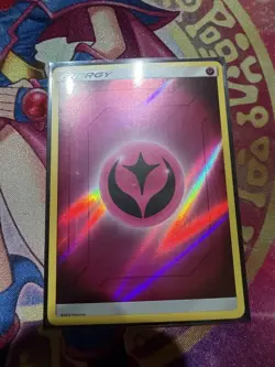 Fairy Energy Reverse Holo Pokemon Sun & Moon Hidden Fates LP - Image 1