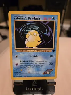 Pokemon TCG Gym Challenge Sabrina's Psyduck Card 99/132 Unlimited Uncommon LP+ - Image 1