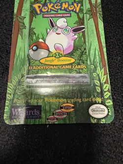 1999 WOTC Pokemon Jungle Booster Sealed Blister Pack Wigglytuff NEW Mint - Image 3