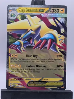 Pokemon Mega Manectric ex 050/132 Me01: Mega Evolution Double Rare Holo - Image 1