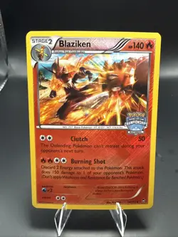 Pokemon Blaziken Furious Fists 14/111 Reverse Holo National Championships Stamp - Image 1