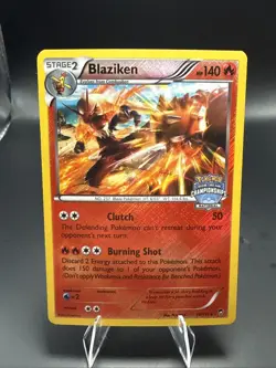Pokemon Blaziken Furious Fists 14/111 Reverse Holo National Championships Stamp - Image 2