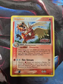 Pokemon TCG Blaziken 5/108 EX Power Keepers Reverse Holo Stamp LP - Image 1