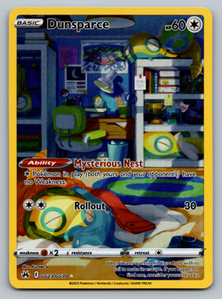 Dunsparce Pokemon Crown Zenith Galarian Gallery GG23/GG70 Full Art Holo Rare NM - Image 1