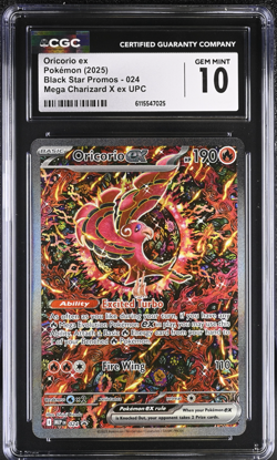 Oricorio ex #025 2025 Pokemon Black Star Promos CGC Gem Mint 10 - Image 1